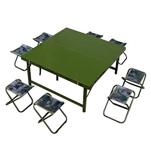 Set Tavolo e Sedia da Esterno Set da Tavolo e Sedia da Campeggio all'aperto, Tavolo da Campeggio e Sedia, Tavolo da Allenamento all'aperto, Tavolo e Sedia a Prova di ruggine e Sedia