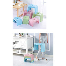 Sgabello da bagno Impermeabile antiscivolo Sgabello doccia per uso domestico Sgabello di plastica addensato Sgabello cambio sgabello 33.5x20.5x19cm, 37.5x24.5x26.5 cm ( Color : Pink , Size : Large )