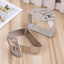Sconosciuto Clip Fissa, 4 Pezzi Foglia Design in Acciaio Inox tovaglia tovaglia Morsetto Clip Supporto per Feste di Nozze Forniture Strumenti da Picnic