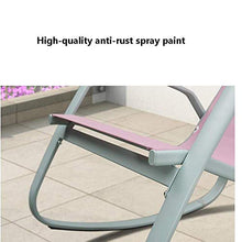 ZHANGYY Sedie a Sdraio da Patio Sedia a Dondolo in Metallo da Esterno, sedie a Dondolo Moderne Imbottite per Supporto Interno ed Esterno Sedie reclinabili da 350 libbre per Portico, Ponte, Balcone o