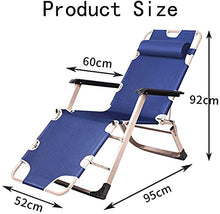 Lettini da sole Reclinabili, Lettino da giardino reclinabile in metallo blu, Sedia da giardino Pieghevole Lettino da sole seduto e sdraiato, con tessuto sintetico traspirante, 4 posizioni di regolazio