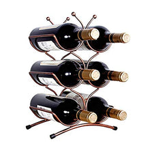 Supporto Bottiglie In Metallo Portabottiglie Per Vino Portabottiglie Per Vino Dal Design- Decorazioni Per La Casa Portabottiglie, Contiene 6 Bottiglie Di Vino Rosso