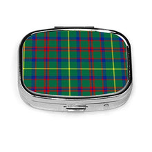 Scatola quadrata per pillole Macintosh Caccia Tartan alla moda pillola organizer da viaggio per pillole integratori vitamine