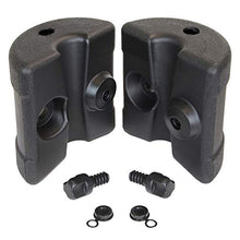 Montafox Set di 4 Pesi per Gazebo per Tende Padiglione trampolini - Possono Essere riempiti con Acqua o Sabbia, Colore: Nero