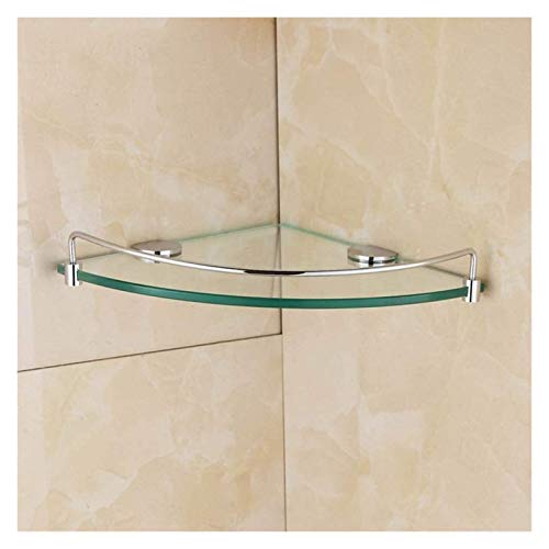 Mensola doccia Box doccia Organizzatore Bagno Angolo Stand 8mm Bagno Bagno Bagno Doccia Doccia Triangolare Supporto per ripiano Organizzatore Singolo strato moderno stile moderno in vetro Bagno 1230