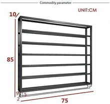 zvcv Portabottiglie per Vino Portabottiglie per Vino da casa Calici da Cucina Portabottiglie per liquori Carrello Vuoto Area controllata per umidità se Pre-Statua, 75X10X85Cm