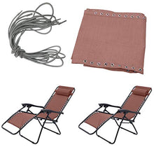 F Fityle 4 PCS Cavo Elastico 1,35 M + 2 M + 1 Pc di Stoffa Intrecciata 160x43cm Set di Accessori per Sedia Reclinabile Resistente - caffè