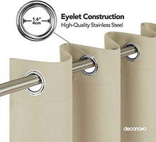 DLMSDG Tende per Esterni, Tenda Oscurante Termica Isolante con Occhielli, Antivento Opaca Parasole, per Veranda, Terrazza, Balcone(beige132x213cm/52x84in)
