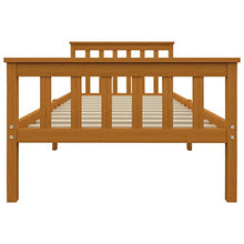 SKM Giroletto con 2 Cassetti Marrone Miele Legno di Pino 100x200 cm (27.9kg)