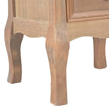 vidaXL 2X Legno Massello Pino/Pioppo Comodini MDF Tavolo Mobile Arredo Camera