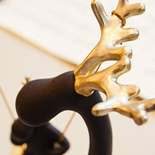 Decorazioni creative Casa Soggiorno Mobile TV Armadietto per vino Scaffale per vino Spostato in una nuova casa Regalo Ornamenti di cervi Forma calda,Una famiglia di tre persone,Regali decorativi (colo