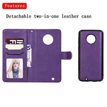 Bear Village Cover Moto G6, Custodia Premium Flip Custodia per Moto G6, Custodia con Porta Carte e Chiusura Magnetica, Viola