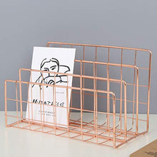 Organizzatore da scrivania, ferro da stiro, scrivania per riviste, organizer in metallo, porta giornali, organizer per trucchi, accessori da scrivania per ufficio, casa, scuola