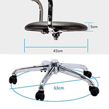 LWW Sedie, Tempo libero Bar Sedie, Swivel Bar Bar Cafe europeo Sgabello Sedile Caffetteria Bar Reception sedia,Nero,63 cm