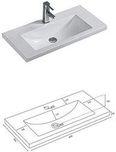 Mobile bagno Mars 800 SlimLine con specchio a LED bianco lucido