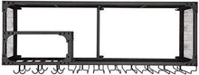 Cornice Per Soffitto In Griglia Di Ferro In Metallo Retro Mensola A Muro Nera Portabottiglie Portabottiglie Per Vino Decorazione Da Parete Applicazione Portabicchieri Da Vino Forte Capacit脿 Di Carico