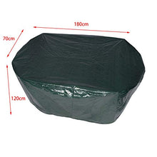 Laneetal Copertura per Mobili da Giardino Tavolo Ovale Copertura Protettiva Mobili da Giardino Cover PE 180x120x70cm 0940005