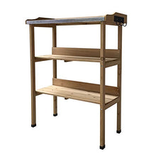 Gardiun KNH1090 Tavolo da Lavoro Giardino in Legno Naturale Melvin. Dimensioni 76 x 37 x 89 cm, Multicolore