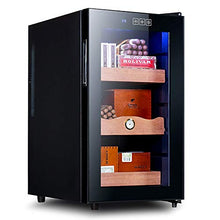 Cigar Cabinet Free Standing Electronic Cigar Cooler Humidor Spagna Ripiani in Legno di Cedro a 3 Strati Display LCD della Temperatura Controllo Touch Intelligente