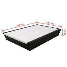 Festnight Lettino Prendisole Matrimoniale a Doppio in Polirattan Marrone/Grigio da Giardino/Patio/Mare/Piscina/Spiaggia per Esterno 200 x 138,5 x (30-73) cm