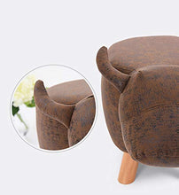 Mobili per la casa e Giardino Simpatico Pouf Imbottito, Pouf ottomano Imbottito per Bambini Gomma Pelle Scamosciata Pouf Pouf Sgabello poggiapiedi Ottomani da Cucina (Colore : A)