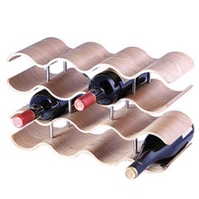 ZZALLL ZZALLLPortabottiglie da appoggio per la casa, in Legno, Elegante e Moderno, portabottiglie da Tavolo