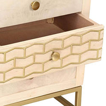 Tidyard Comodino Classico con 3 Cassetti in Legno Massello di Mango 40x30x50 cm,Comodino Camera da Letto,Comodino Cameretta,Comodino Classico,Comodino con Cassetti,Comodino Rustico