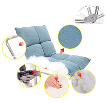 Laishutin Divano Cuscino Tatami Cuscino per Balcone Divano Lazy Divano Letto per Computer per Soggiorno e Ufficio (Color : Blue, Size : 111 * 53 * 16CM)