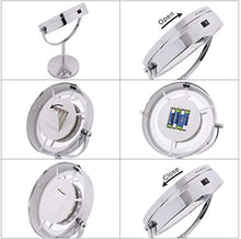 Trucco specchio con luci Double Sided illuminato trucco specchio-7in LED specchio con luci, 1x / 5x ingrandimento Specchio da toilette, Specchio rotondo cosmetici for il bagno o camera da letto contro