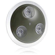 Fantasia - Specchio cosmetico ingranditore, ingrandimento 10x, in acrilico trasparente, con ventose, Ø interno 8 cm