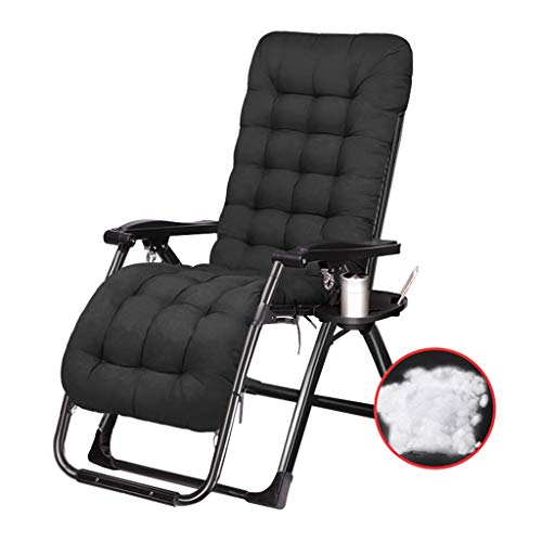 SHUAIIJUAN Sedia per il tempo libero domestico Sdraio da giardino reclinabile pieghevole reclinabile Lounge Chair con cuscini e Porta bicchiere patio esterno regolabile da pranzo s, 336lbs di capacità