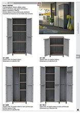 1PZ ARMADIO TERRY CRATTAN 2ANTE 3 RIPIANI 68X39X170H CON VANO PORTA SCOPE 3680