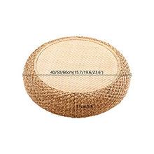 LTINN Tappetini in Rotondo Tatami Tessuti a Mano, ecologici, nessun Odore, Struttura in Legno massello, robusti e durevoli, Adatti per la Cerimonia del tè in casa