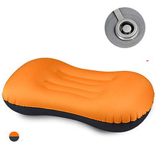 SSFPP Inflatable Pillow_Outdoor Inflatable Portable Storage Travel Sleeping Pillow Neck Pillow Travel Plane Pillow@Peacock Blue_As Shown