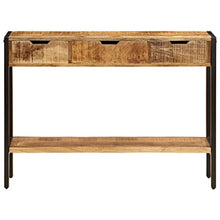 vidaXL Credenza 3 Cassetti Vintage Tavolo Cassettiera Dispensa Vetrina Arredo Soggiorno Armadio Arredamento Legno Massello di Mango