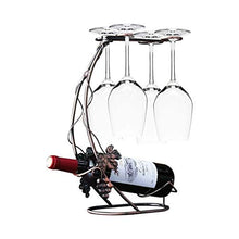 UNU_YAN Titolare Moderna semplicità Vino Bagagli Rame Colore Vino Rack Grapevine Metal Design Freestanding Tavolo Calici Bagagli cremagliera del Vino Tazza di Vetro
