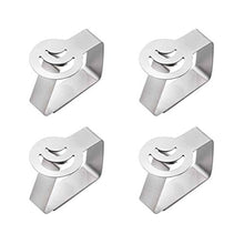 Yardwe Clip di tovaglia Clip da Tavolo da Picnic in Acciaio Inox Table Table Holders Clip di Copertura Tavolo 4PCS (Luna)