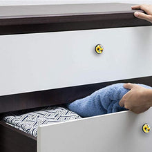 Set di 4 maniglie rotonde per armadio da cucina, credenza, cassettiera, cassettiera, con viti, per cucina, comò, armadietto, bagno, guardaroba, girasole, farfalle