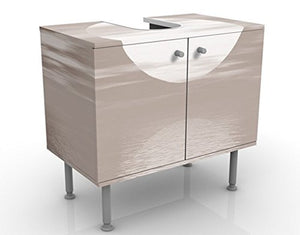 Apalis Design Vanity Sunrise 60x55x35cm, piccolo, 60cm di larghezza, regolabile, lavabo, mobiletto da bagno, mobile di base, bagno, stretto, piatto