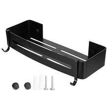 01 Mensola Doccia Comoda Nera Durevole per Bagno, mensola Doccia a Parete, mensola Doccia Resistente, per la casa delle Persone