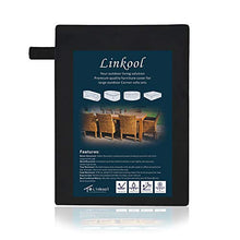 Linkool Premium Garden Box Cover,123 x62 x55H cm, nero, impermeabile, adatto per esterni piccolo Deck Box (solo copertura)