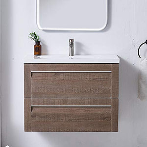 ATUM HOME - Mobiletto da bagno da 800 mm, con lavabo e 2 cassetti