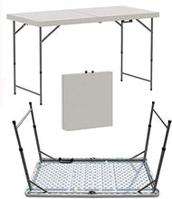 Tavolo da campeggio Tavolo pieghevole da 1,2 m multiuso (4ft) - Tavolo da campeggio da picnic per Catering, Camping, BBQ Party, Attività per interni all'aperto, semplice scrivania moderna Altezza rego