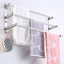 Portasciugamani da parete in acciaio inox multistrato, portasciugamani da cucina, bagno, minimalista (dimensioni: 50 cm)