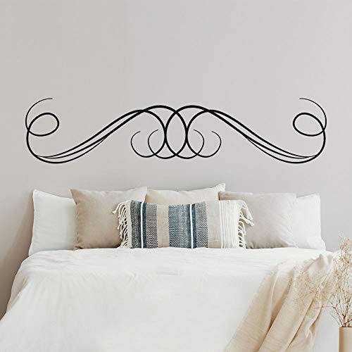 Adesivi per testiera del letto, T-MK305, 40 x 190 cm, colore: Nero
