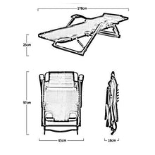 HaoLi Sedie da scrivania Comode sedie reclinabili in Metallo Lettino Prendisole reclinabile Sedia Pieghevole Poggiapiedi Regolabile Outdoor Indoor Giardino Ufficio Picnic Amping Tempo Libero