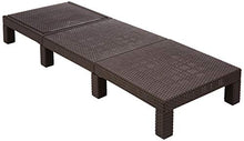 Allibert Daytona SL Lettino Prendisole, Marrone/Tortora (Policotone Cushion), 195 x 65 x 22 cm