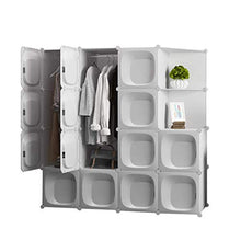 Cassapanche GGJIN Armadio stratificato Bianco Combinazione della Stanza Camera da Letto dello Studente di College Montaggio Semplice Push-Pull Moderna