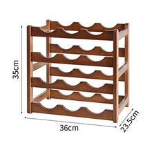 BENOHAOH Portabicchiere da Tavolo in Legno massello Portabicchieri, Lightweight Luxury Semplice Tempo Libero Multi-Spack per Il Piacere di Svago (Color : Three Layers of Nine Bottles)