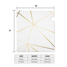 Copertura magnetica per cassetta delle lettere in oro bianco per decorazione da giardino, dimensioni standard 51 x 45 cm